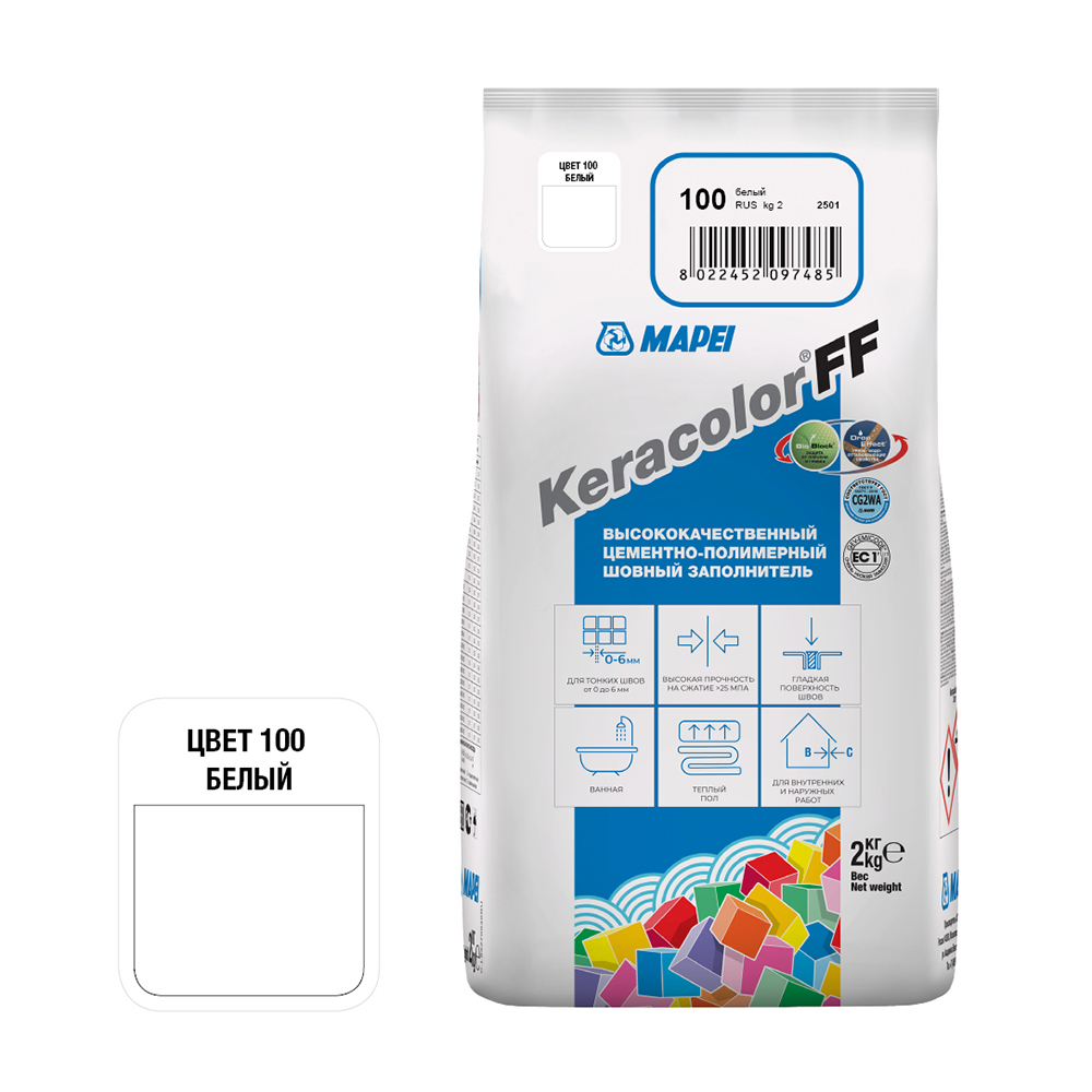 ������ ������ ������� ��������� Mapei Keracolor FF 100 ����� 2 ��   ����
