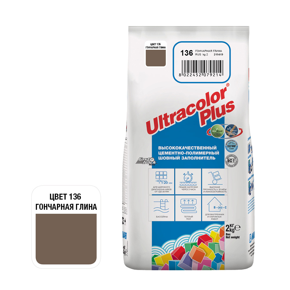 ������ ������ ������� ��������� Mapei Ultracolor Plus 136 ��������� ����� 2 ��   ����