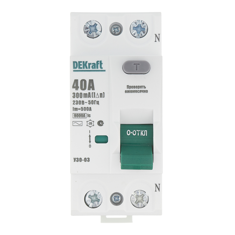 ������ ������ ��� Dekraft ���-03 40� 1P+N ��� AC 300 �� 6 �� ���������� (14070DEK)   ����
