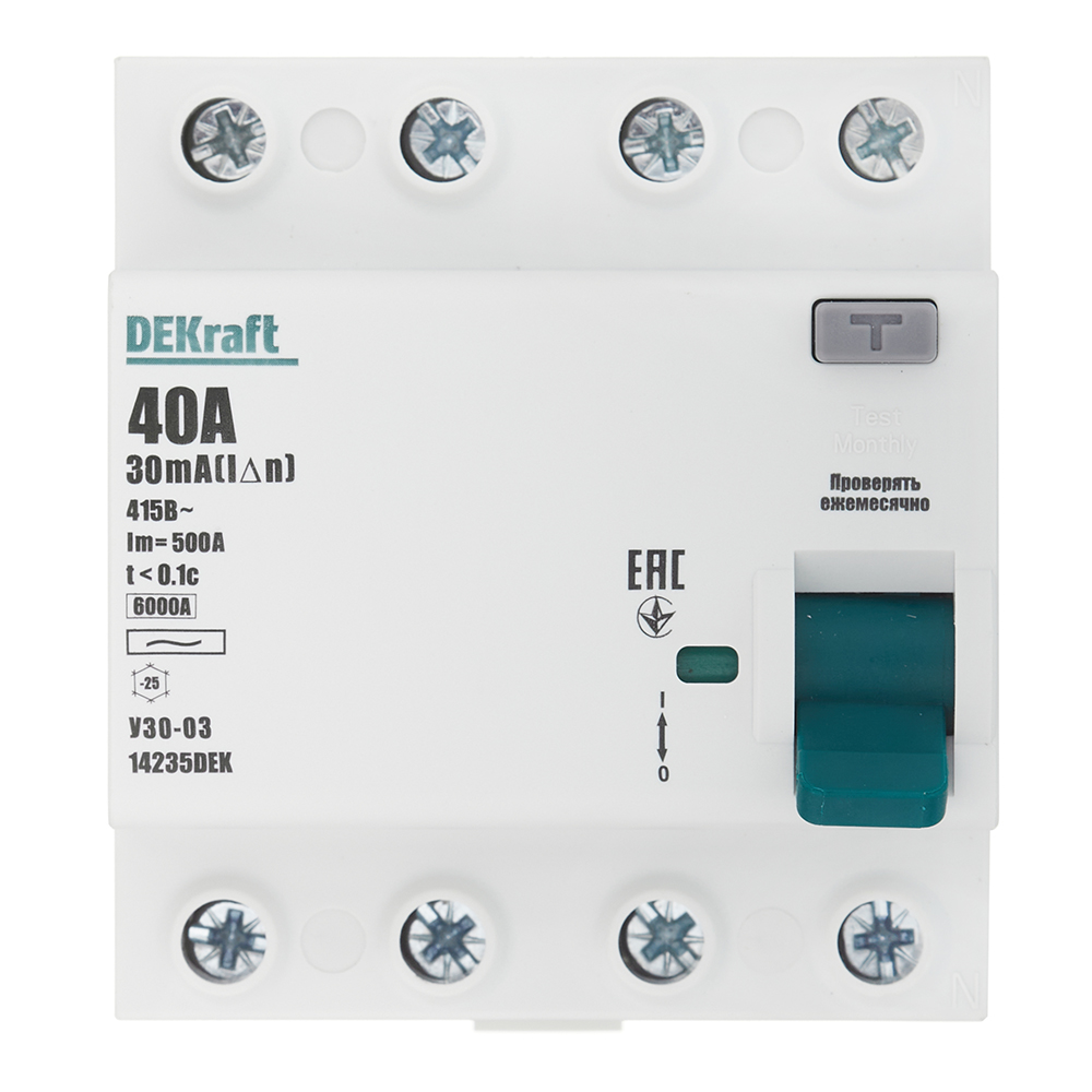 ������ ������ ��� Dekraft ���-03 40� 3P+N ��� AC 30 �� 6 �� ���������� (14235DEK)   ����