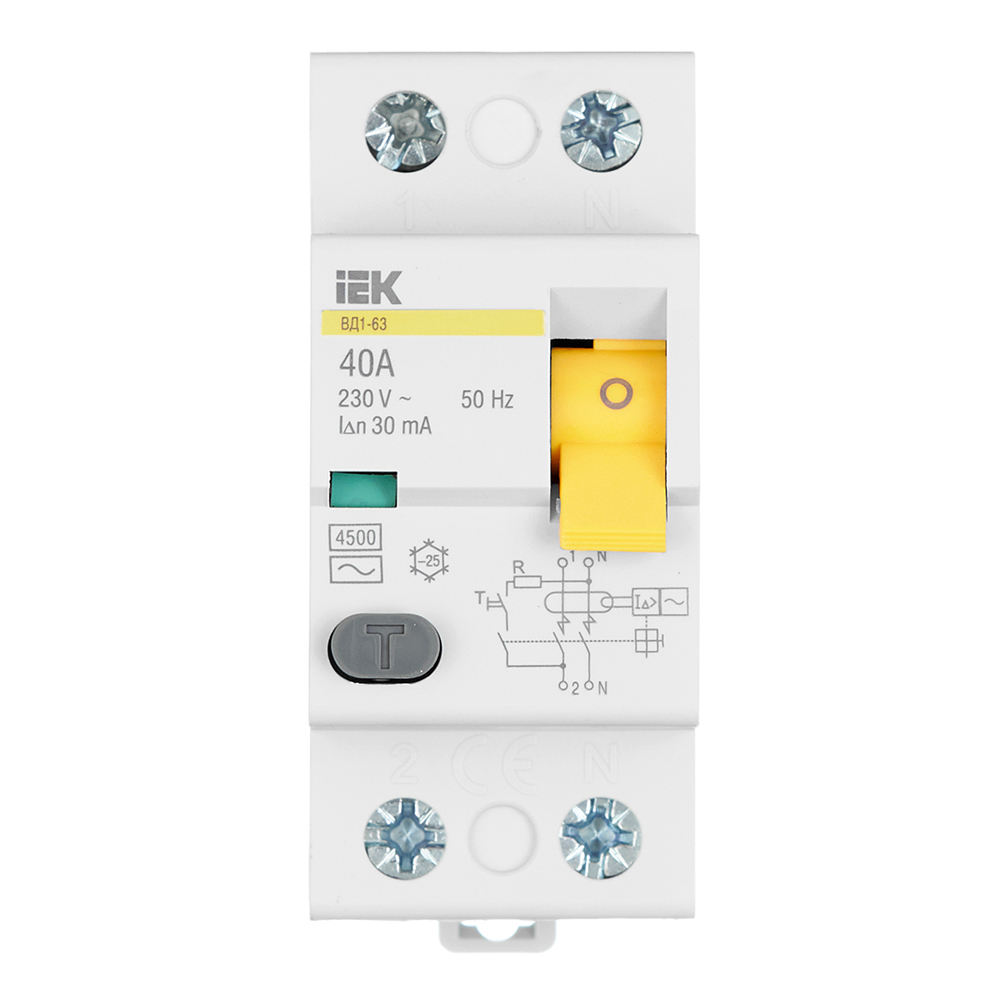 ������ ������ ��� IEK Karat ��1-63 40� 1P+N ��� AC 30 �� 4,5 �� (MDV10-2-040-030)   ����