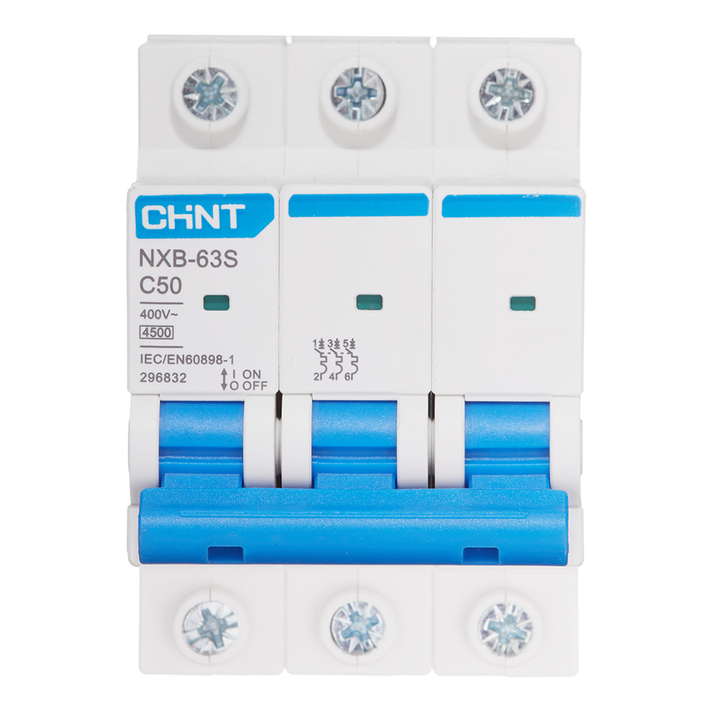 ������ ������ �������������� ����������� ��������� Chint NXB-63S 3P 50� ��� C 4,5 �� 400 � (296832 Chint)   ����