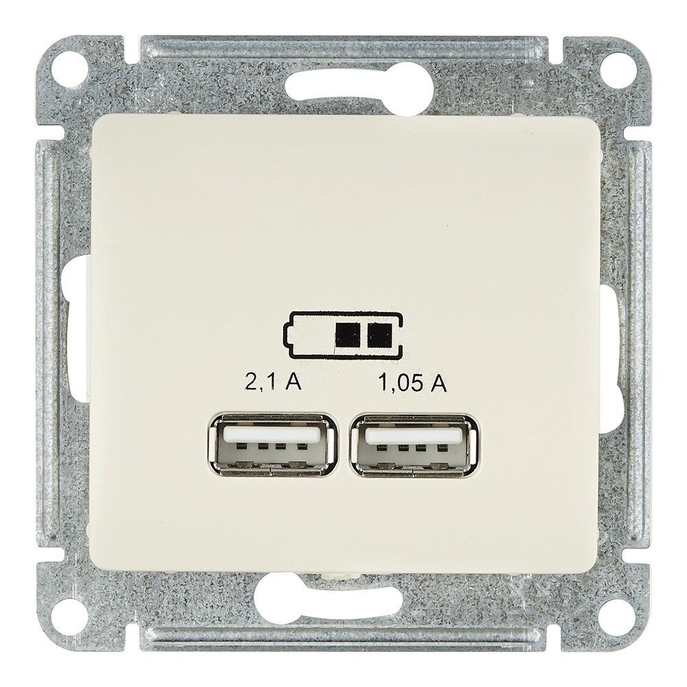 ������ ������ ������� USB Systeme Electric Glossa ������������ ������� 2�USB-A (GSL000233)   ����