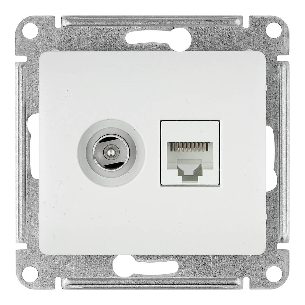 ������ ������ ������� �������������/ ������������ Systeme Electric Glossa ������������ ����� TV/ RJ45 (GSL000189)   ����