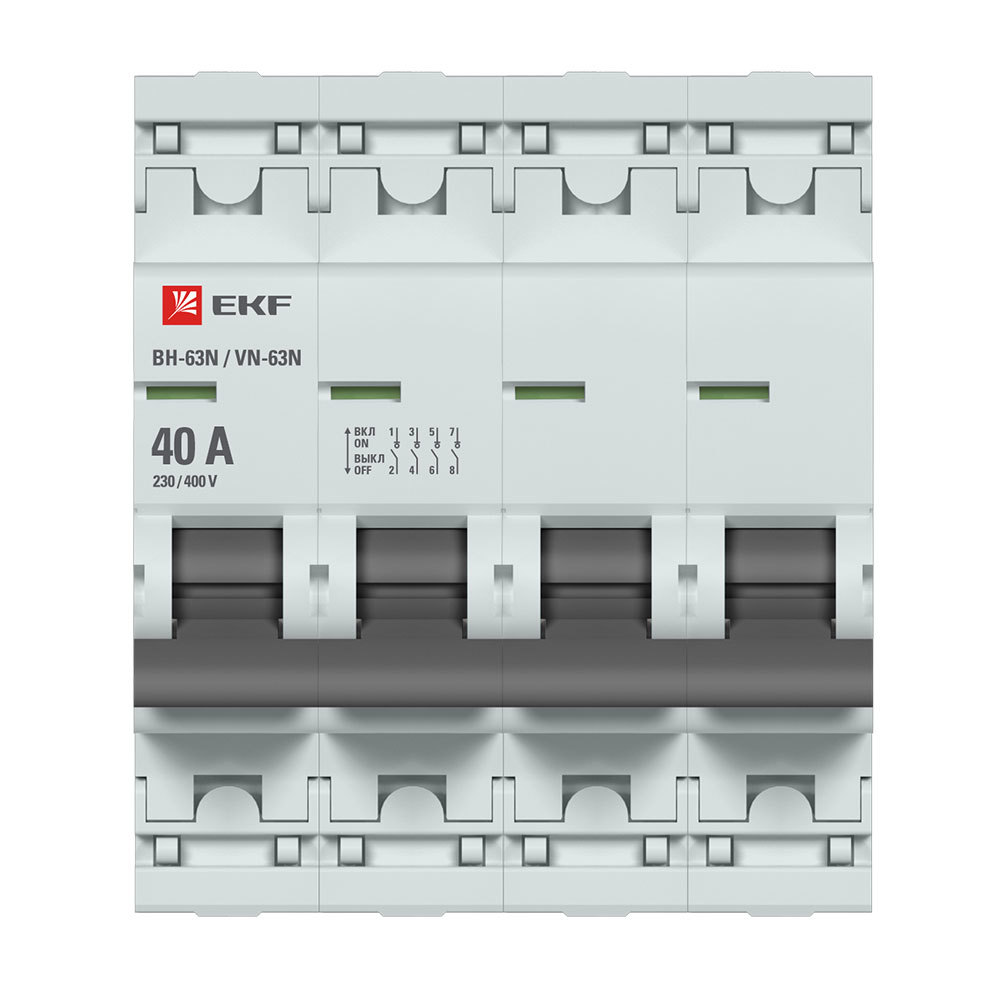 ������ ������ ����������� �������� EKF PROxima ��-63N 4� 40� 400 � �� DIN-����� (S63440)   ����