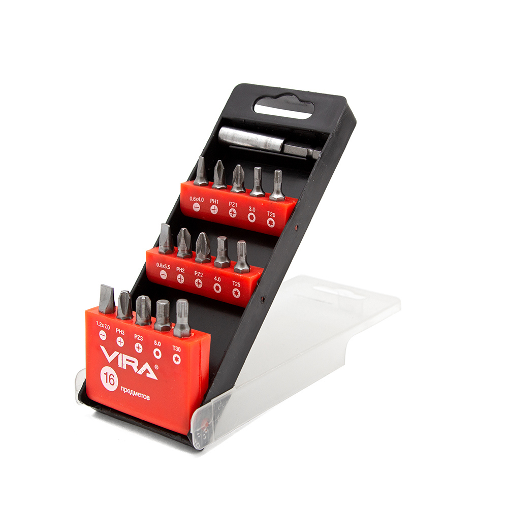 ������ ������ ����� ��� Vira (554101) PH/PZ/SL/TORX/HEX 25 �� � ��������� ���������� (16 ��.)   ����