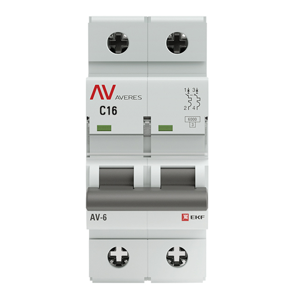 ������ ������ �������������� ����������� ��������� EKF Averes AV-6 2� 16� ��� C 6 �� 230 � (mcb6-2-16C-av)   ����
