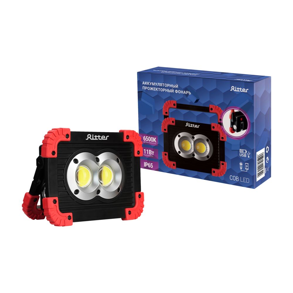������ ������ ������ ��������� Ritter ������������ 2 LED 11 �� �������������� Li-Ion 2�1500 ��� ������� 3 ������ (29132 9)   ����