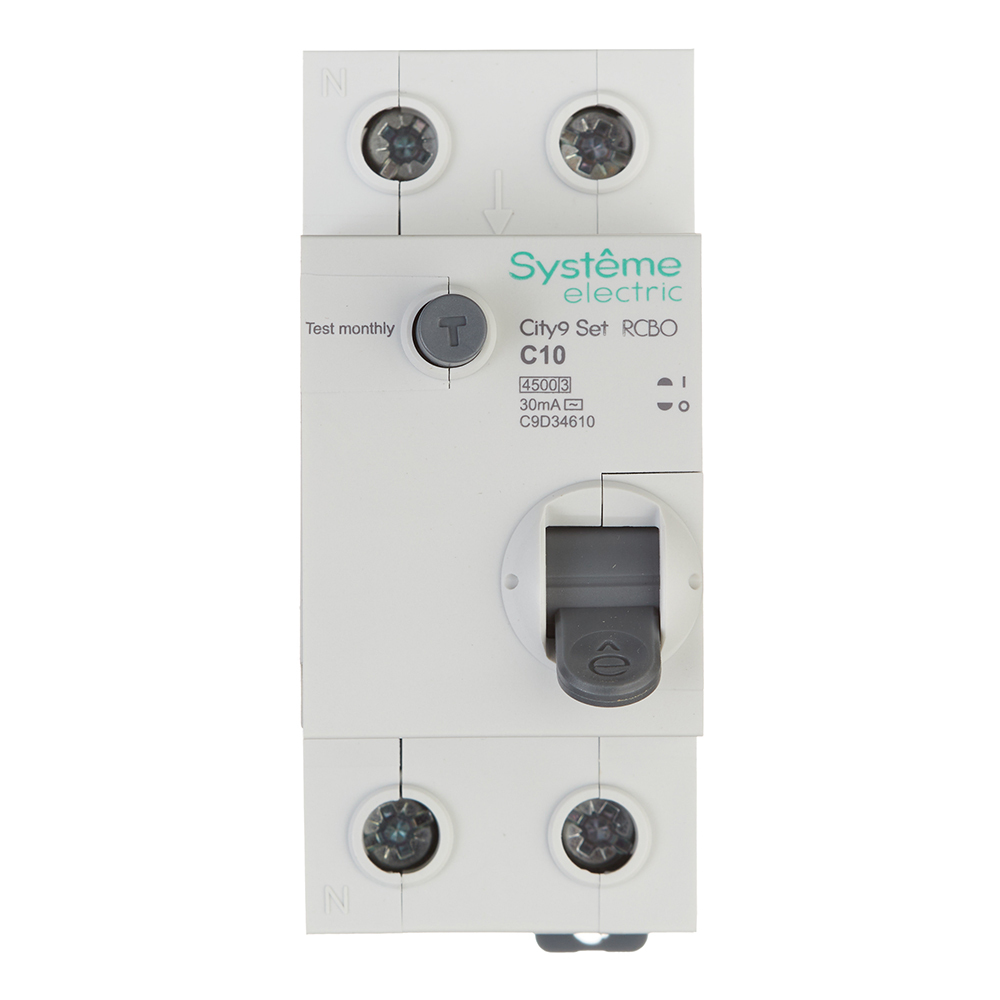 ������ ������ ������� ���������������� Systeme Electric City9 Set ���� 10� 1P+N ��� AC 30 �� 4,5 �� (C9D34610)   ����