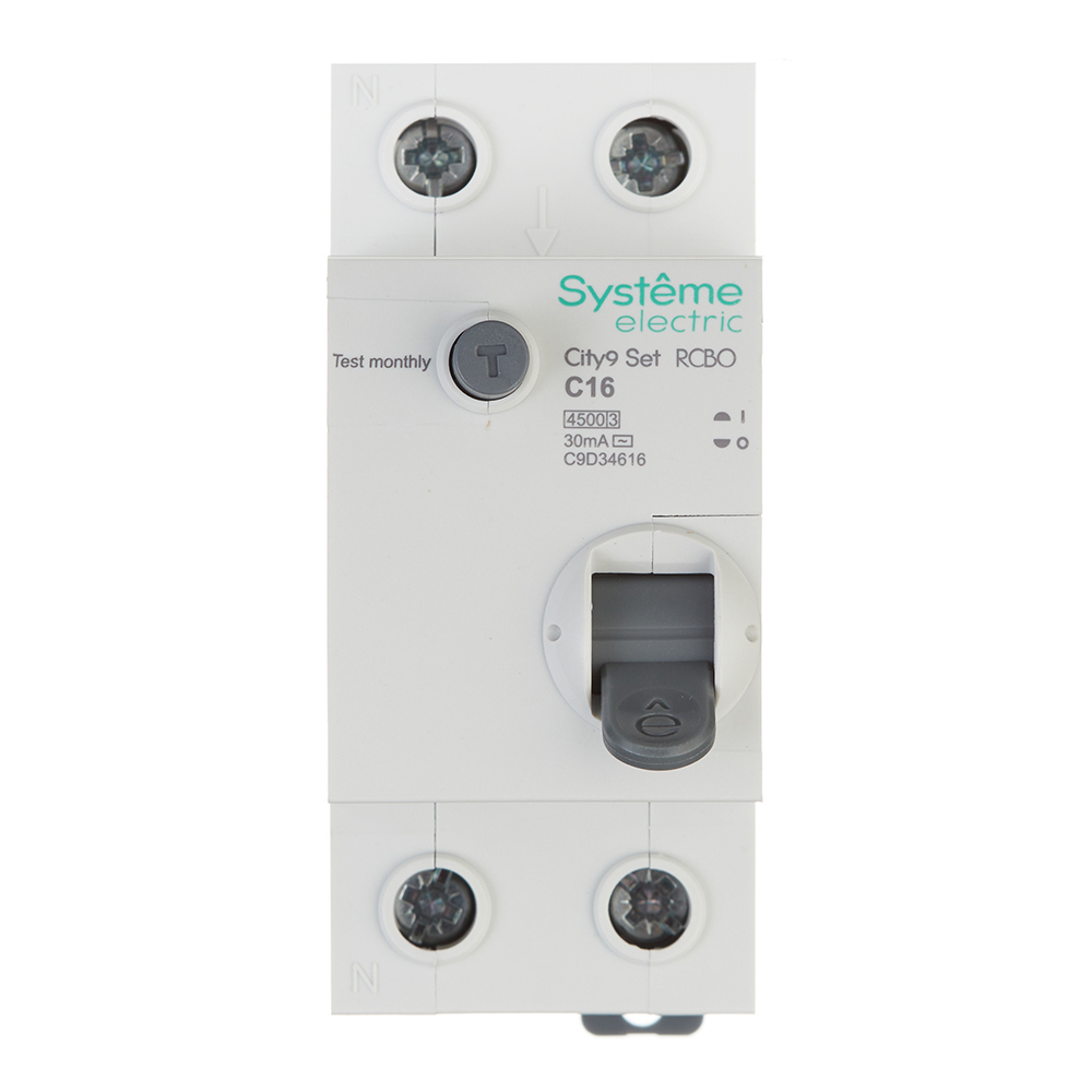 ������ ������ ������� ���������������� Systeme Electric City9 Set ���� 16� 1P+N ��� AC 30 �� 4,5 �� (C9D34616)   ����