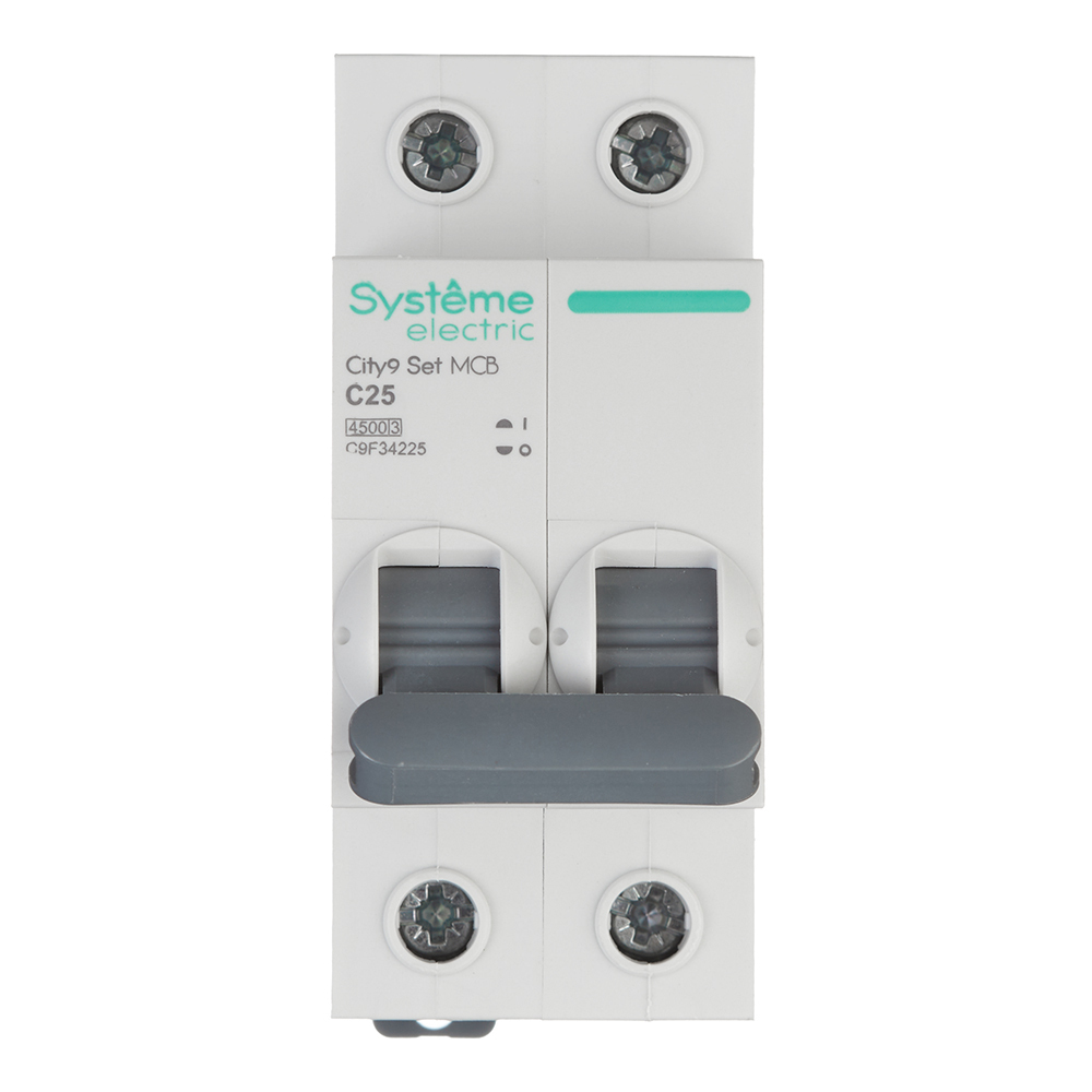 ������ ������ �������������� ����������� ��������� Systeme Electric City9 Set 2P 25� ��� C 4,5 �� 230 � (C9F34225)   ����