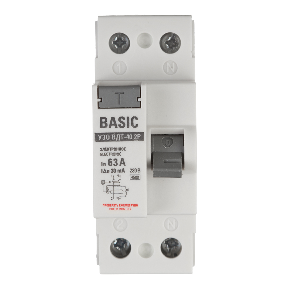 ������ ������ ��� EKF Basic ���-40 63� 1P+N ��� AC 30 �� 4,5 �� (elcb-2-63-30e-sim)   ����