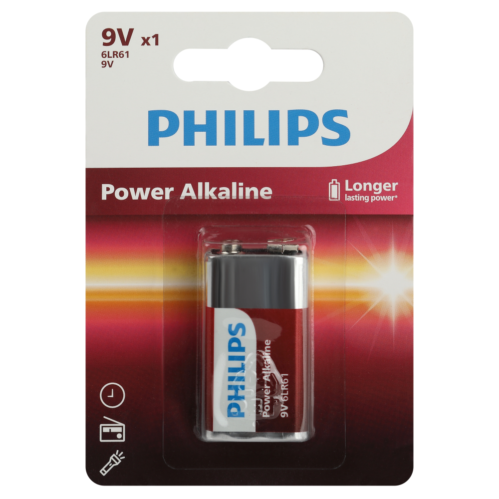 ������ ������ ��������� Philips Power (�0062717) ����� 6LR61 9 � (1 ��.)   ����