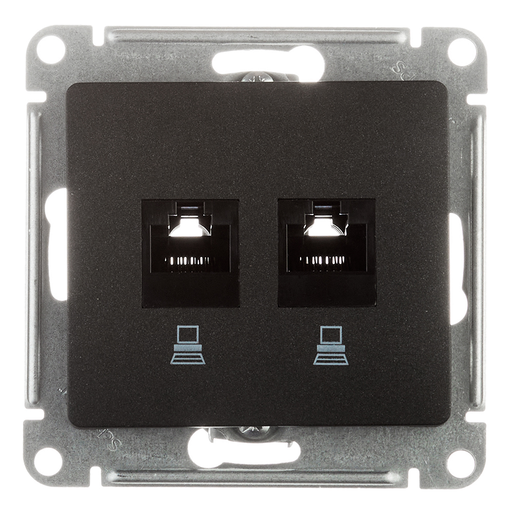 ������ ������ ������� ������������ Systeme Electric Glossa ������������ �������� 2�RJ45 (GSL000785KK)   ����