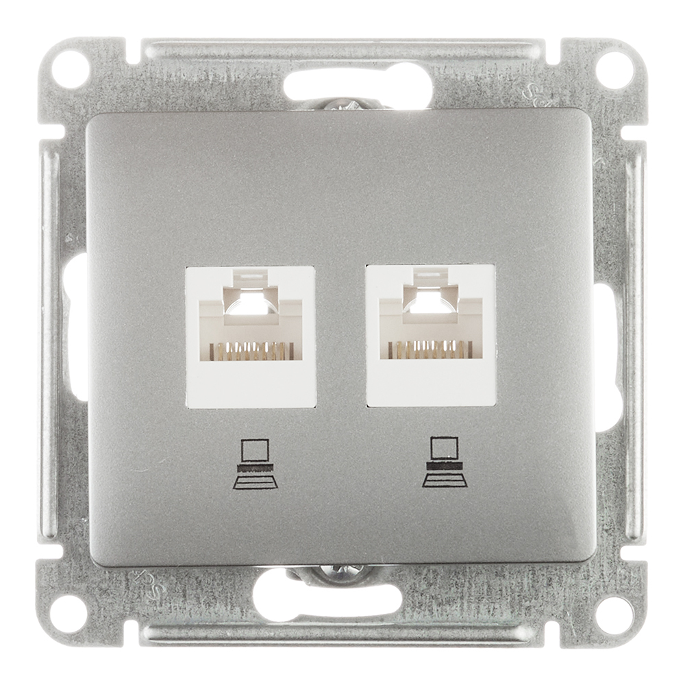������ ������ ������� ������������ Systeme Electric Glossa ������������ �������� 2�RJ45 (GSL000385KK)   ����