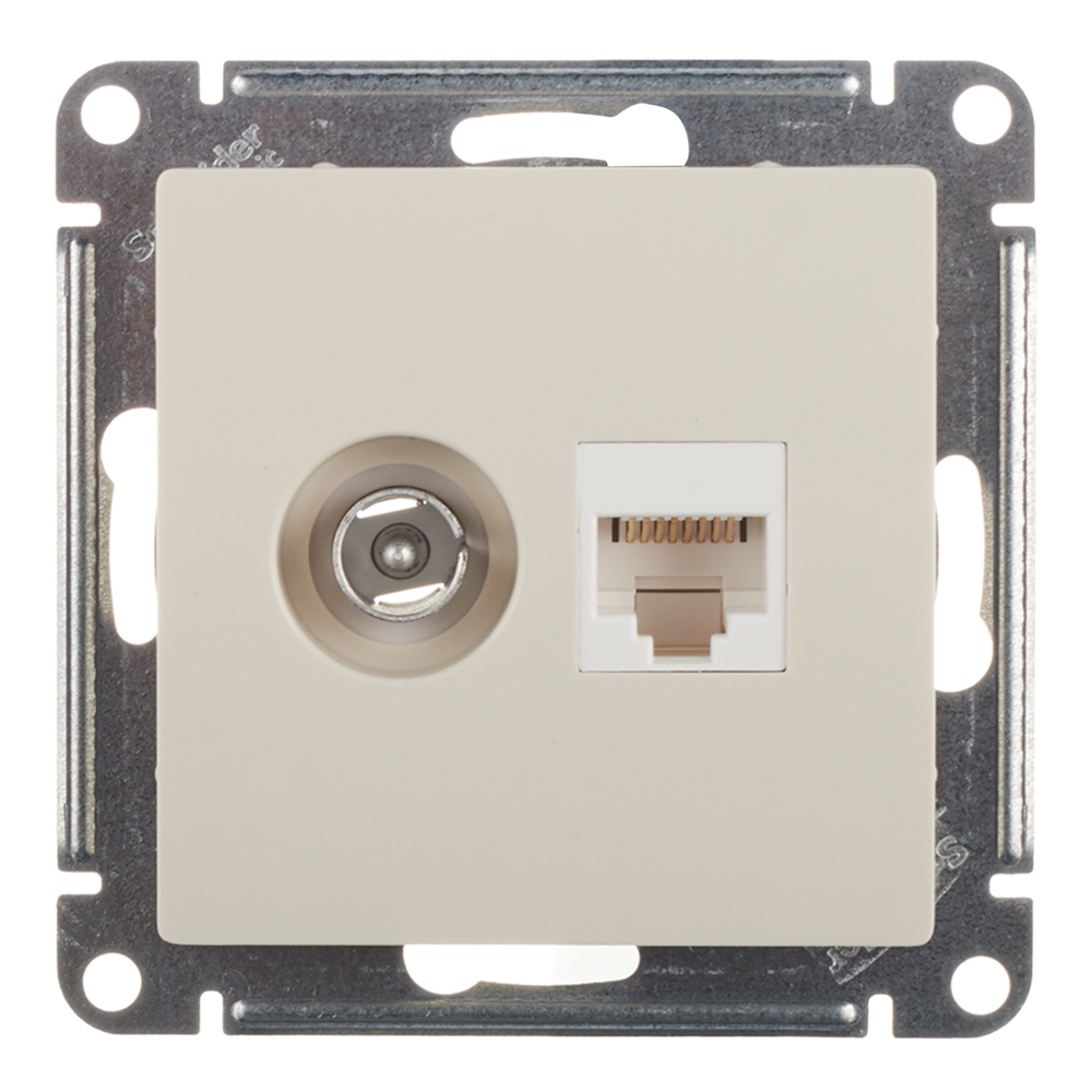 ������ ������ ������� �������������/ ������������ Systeme Electric AtlasDesign ������������ ������� TV/ RJ45 (ATN000289)   ����
