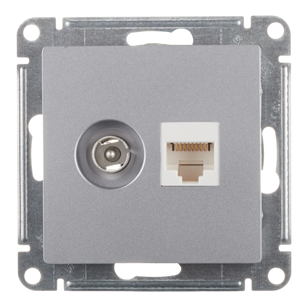 ������ ������ ������� �������������/ ������������ Systeme Electric AtlasDesign ������������ �������� TV/ RJ45 (ATN000389)   ����