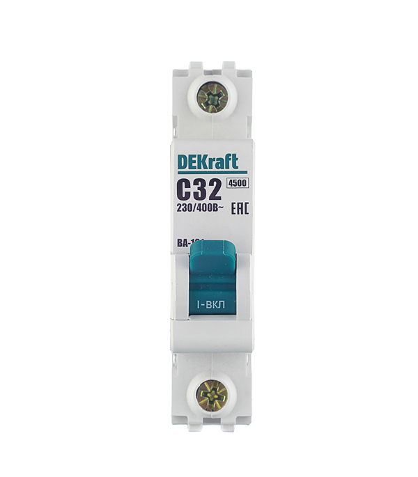 ������ ������ �������������� ����������� ��������� Dekraft BA-101 1P 32� ��� C 4,5 �� 230/400 � (11057DEK)   ����