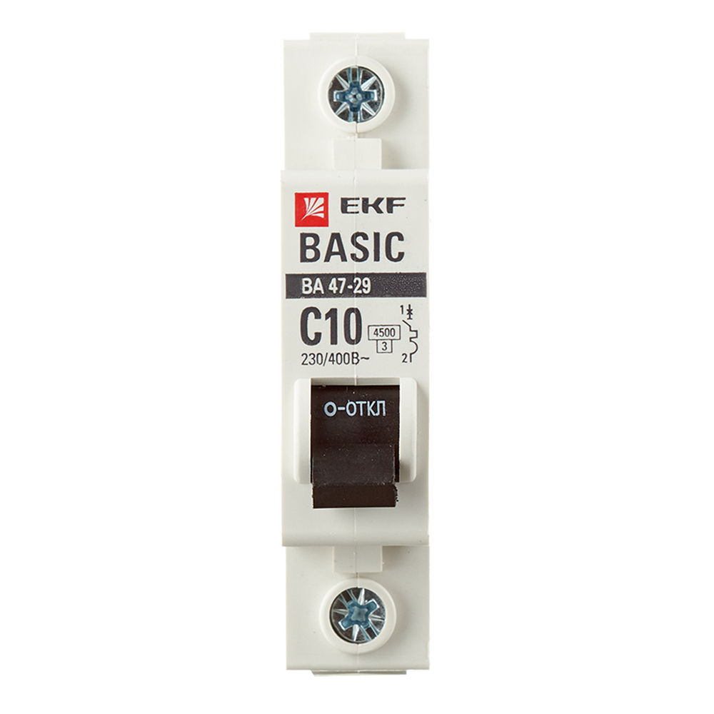 ������ ������ �������������� ����������� ��������� EKF Basic �� 47-29 1P 10� ��� C 4,5 �� 230 � (mcb4729-1-10C)   ����