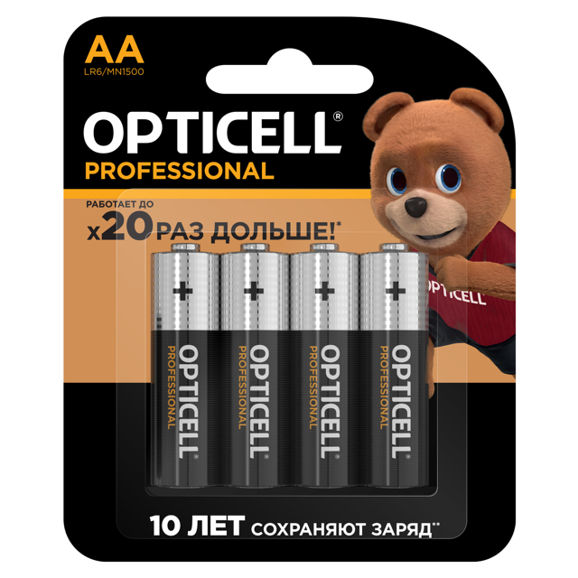 ������ ������ ��������� OPTICELL ����������� 1,5� ����������� AA 4��   ����