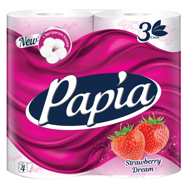 ������ ������ ������ ��������� PAPIA Strawberry Dream 4�� � ��. 3-������� 140 ������ ������ ��������   ����