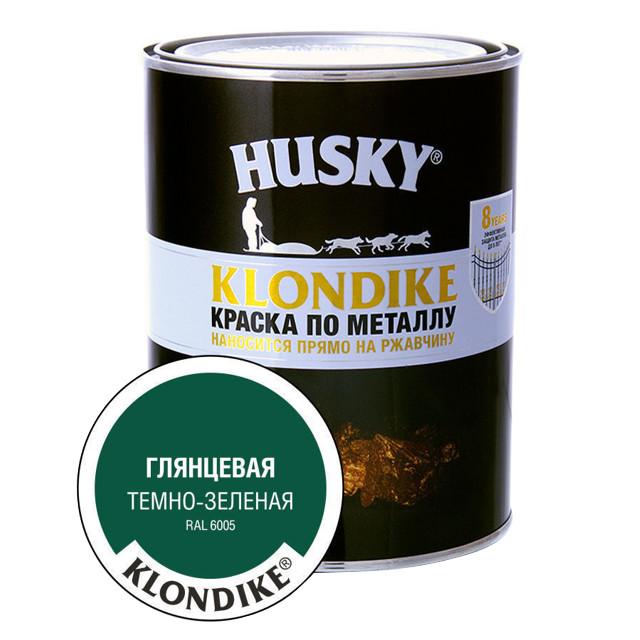 ������ ������ ������ �������� HUSKY-KLONDIKE �� �������� 0,9� RAL 6005 �����-�������, ���.26166   ����