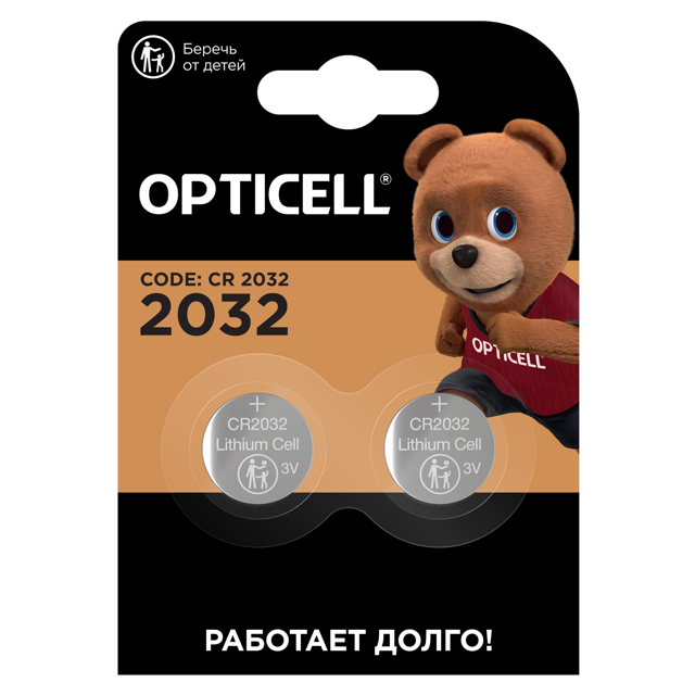 ������ ������ ��������� OPTICELL 3� �������� CR2032 2��   ����