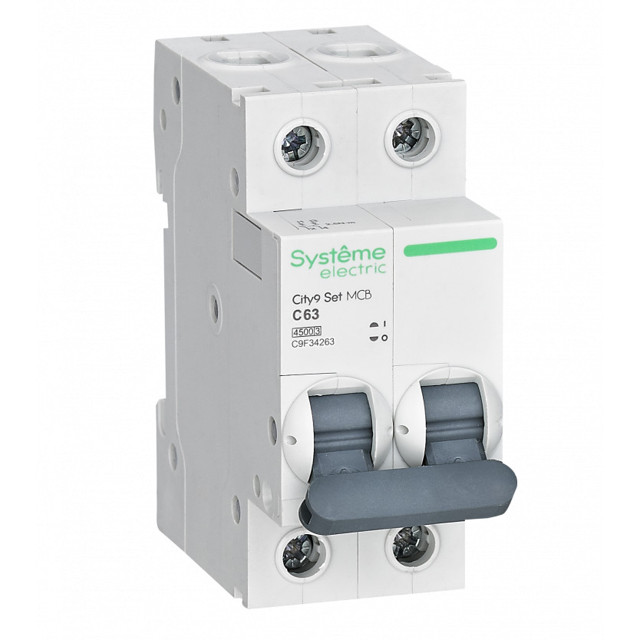 ������ ������ ����������� �������������� SE CITY9  2P 63� ��� � 4,5kA   ����