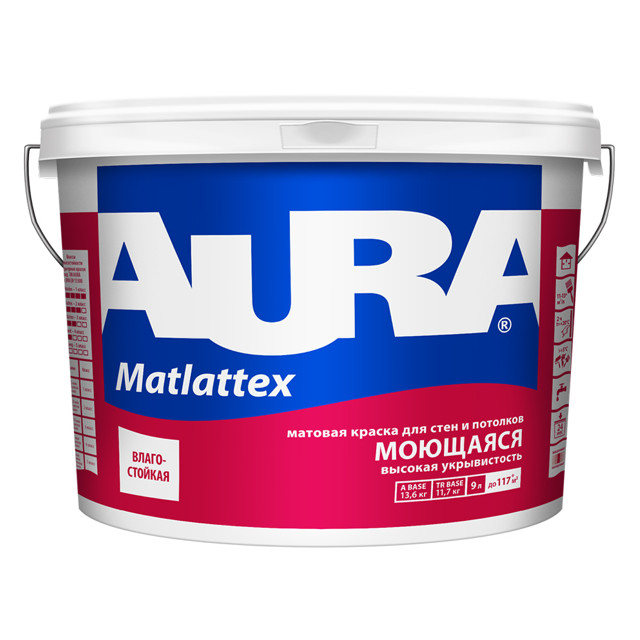 ������ ������ ������ �/� AURA Mattlatex �������� 9� �����, ���.4607003919931   ����