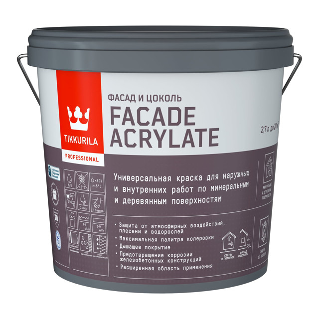 ������ ������ ������ ���������� �������� TIKKIVALA Facade Acrylate ���� A 2,7� �����, ���.700012340   ����