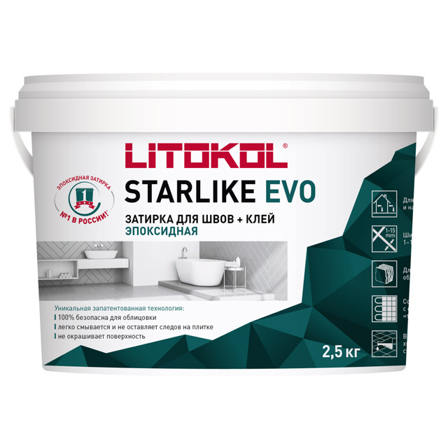 ������ ������ ������� ��� ���� LITOKOL �������� ���/Starlike Evo �����. 1-15�� 2,5�� ������   ����