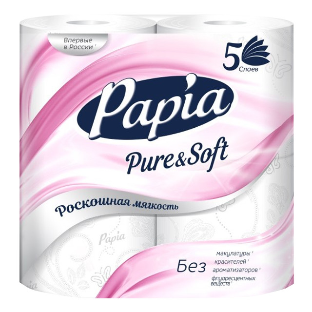 ������ ������ ������ ��������� PAPIA Pure&Soft 4 ��/��. 5-������� 140 ������ ��� �������   ����