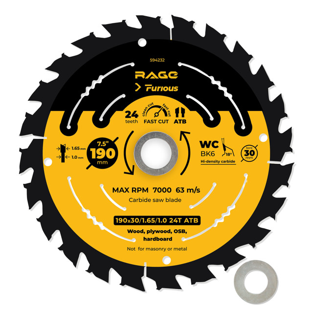 ������ ������ ���� ������� RAGE Furious Fast cut �� ������ 190�30/20/16�� 24 ����   ����