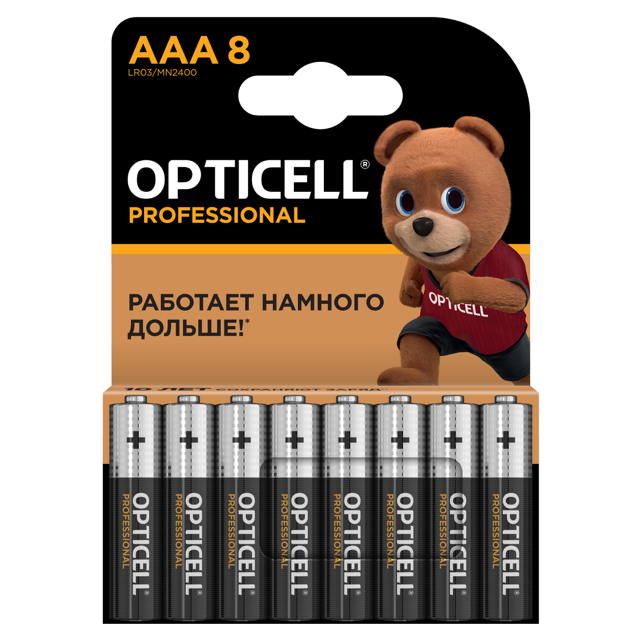 ������ ������ ��������� OPTICELL ����������� 1,5� ����������� AA� 8��   ����