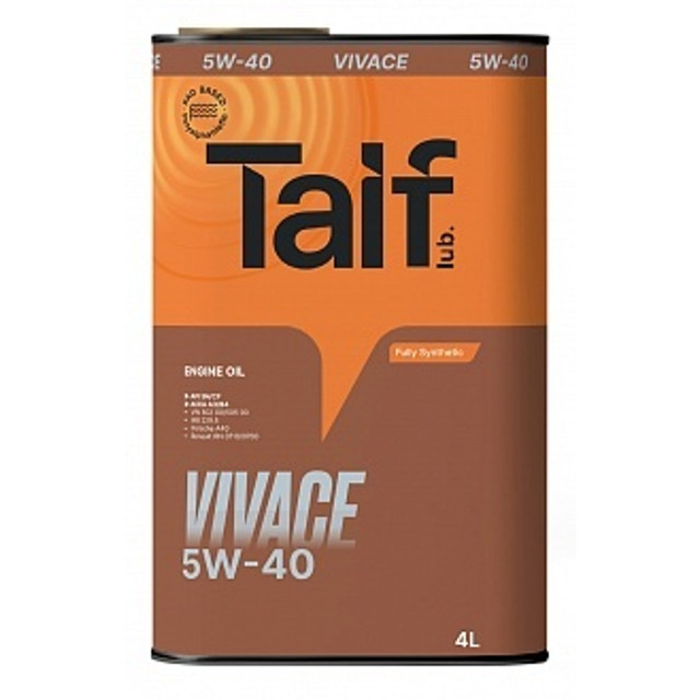 ������ ������ ����� �������� TAIF Vivace 5W-40 1�   ����