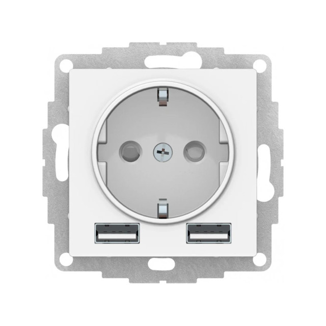 ������ ������ ������� 1 ���� SYSTEME ELECTRIC  Atlasdesign 16� 2 USB A+A 5�/2,4� 2�5�/1,2� �/� �/� �����   ����