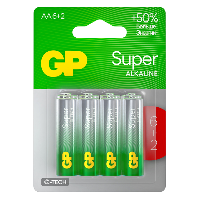 ������ ������ ��������� GP ����� ���-��� AA (LR6) 8 ��   ����
