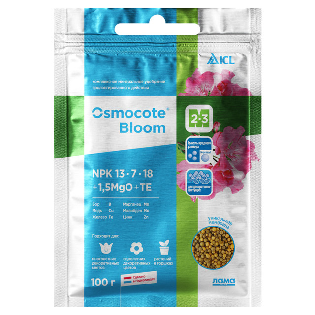 ������ ������ ��������� ����������� ����������� Osmocote (�������) Bloom 2-3 � 100�   ����