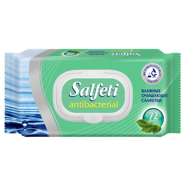 ������ ������ �������� ������� SALFETI Antibacterial ��������� 72��   ����