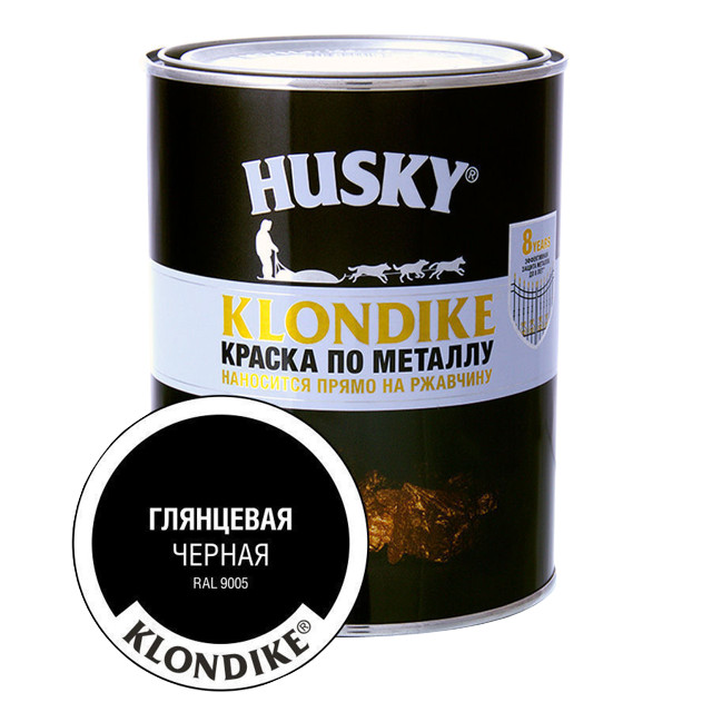 ������ ������ ������ �������� HUSKY-KLONDIKE �� �������� 0,9� RAL 9005 ������, ���.25616   ����