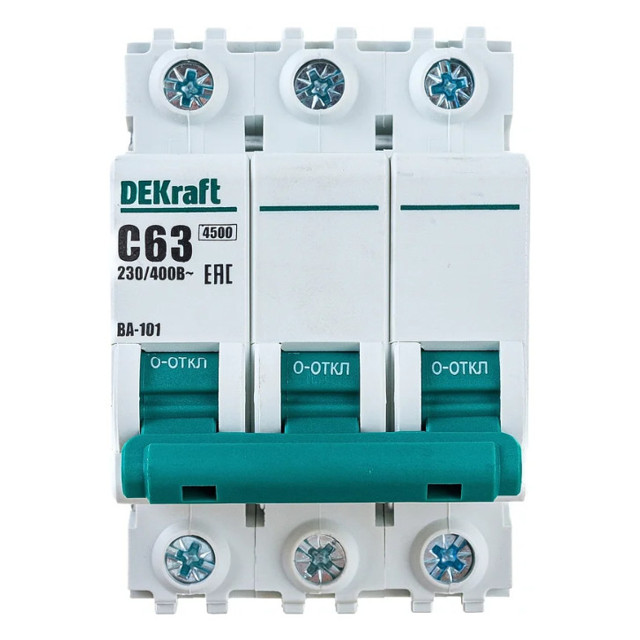 ������ ������ ����������� �������������� DEKRAFT 63� 3P � 4,5��   ����