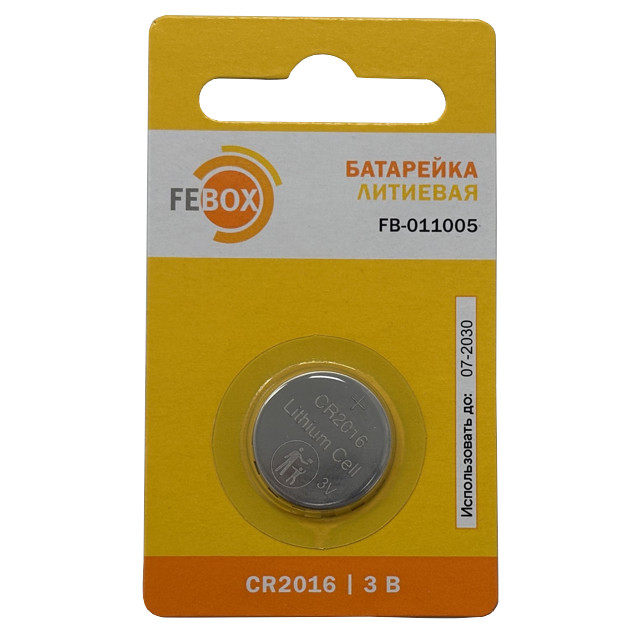 ������ ������ ��������� FEBOX CR2016 ������� 1��   ����