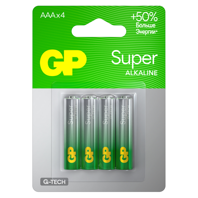 ������ ������ ��������� GP ����� ���-��� AAA (LR03) 4 ��   ����