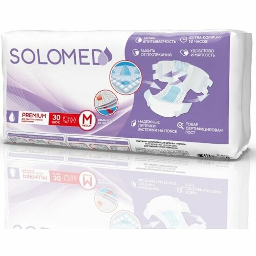 ������ ������ ���������� ��� �������� Solomed Premium M, 30 �� ����