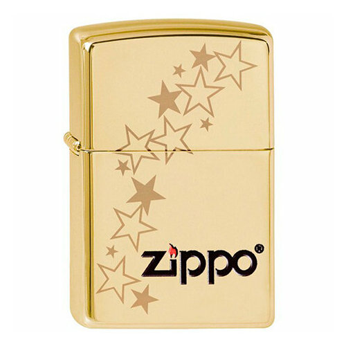   Classic  . High Polish Brass  Zippo 254B Zippo stars GS   -     , -,   