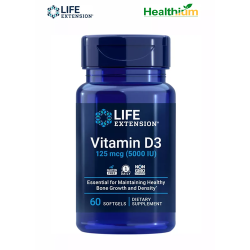 ������ ������ Life Extension Vitamin D3 5000IU 60 ����������� ������ ������� �3 ��� ������ � �����, ��������� �������� ����