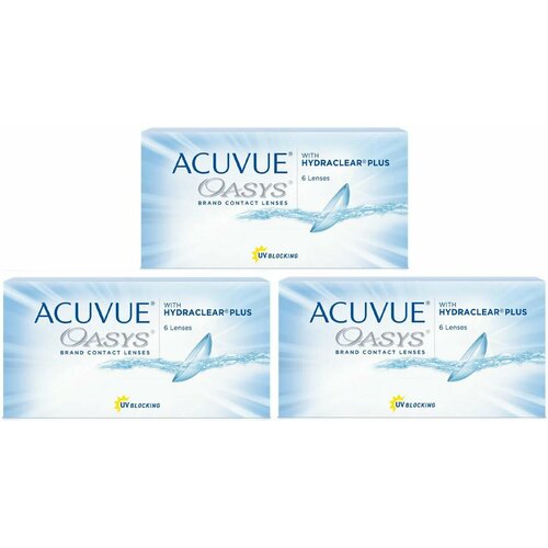 ������ ������ ���������� ����� ACUVUE OASYS with Hydraclear Plus, 6 ��., R 8,4, D +2,5, 3 ��. ����
