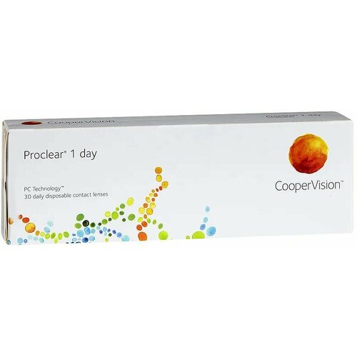 ������ ������ ���������� ����� CooperVision Proclear 1 Day, 30 ��., R 8,7, D -5,75, ����������, 1 ��. ����