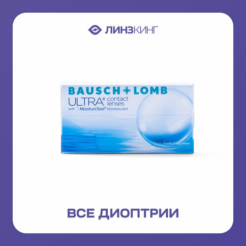 ������ ������ ���������� ����� �� ����� BAUSCH+LOMB Ultra, 6 ��., R 8,5, D -5,75, 1 ��. ����