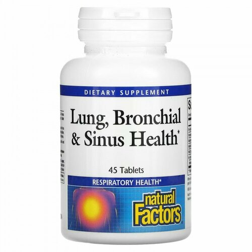 ������ ������ Natural Factors, Lung, Bronchial & Sinus Health, 45 Tablets ����